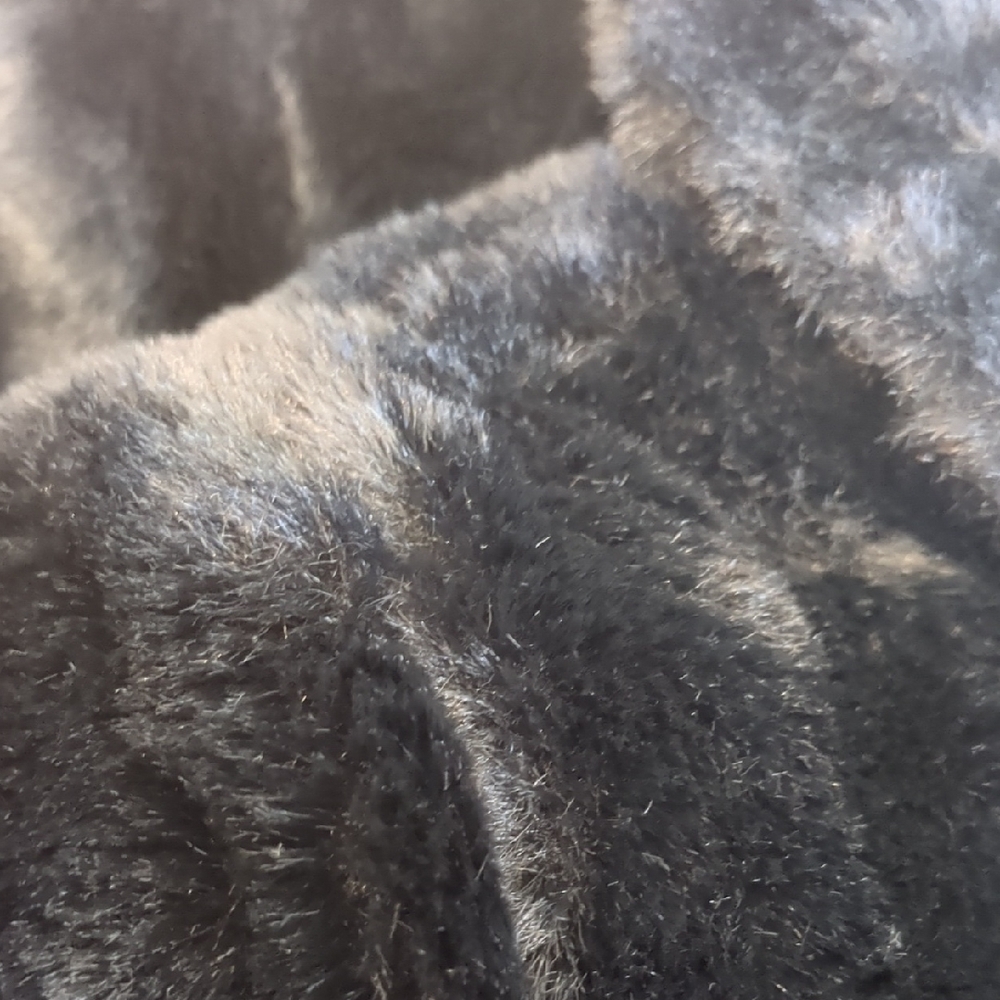 Cotton On Kids Black Fuzzy Jacket - Picture 9 of 10